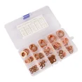 thumbnail image 4 of 150Pcs Copper Crush Washer Gasket Set Flat Ring Seal Assortment Kit M5 M6 -M22, 4 of 5