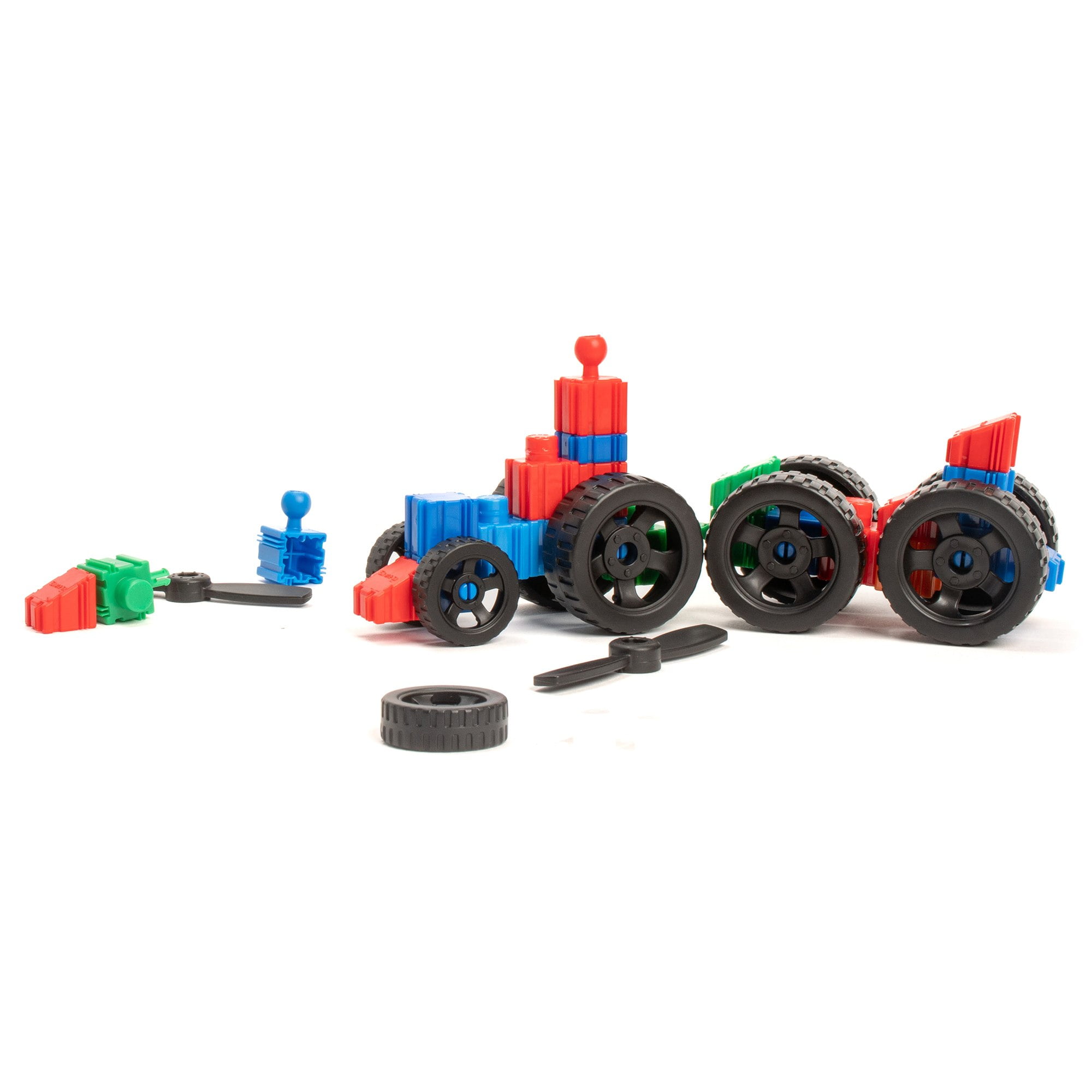 Snapo: Mega Builders Kit - 1100 pcs - Colorful Blocks & Wheels, Connect On All 6 Sides, 3D Building Toy, Snap-Slide-Rotate, Construction, Kids Ages 3+