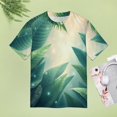 thumbnail image 5 of Palm Print T Shirts Basic T-Shirt Short Sleeve Ladies Tee Shirt Summer Graphic Clothing, 5 of 5