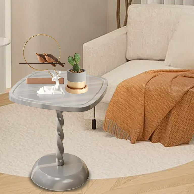 Taicans Round Spindle Plastic Accent Table,Drink Tables for Small