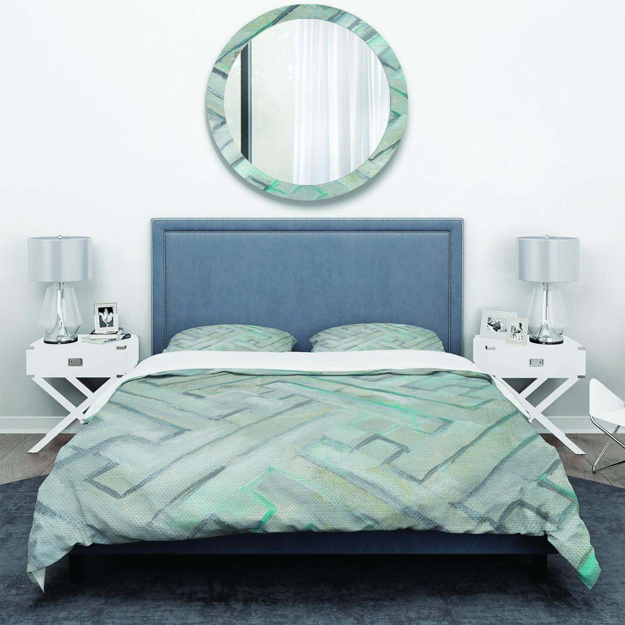 Designart 'Lost in Geometric Element' Geometric Duvet Cover Set