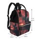 thumbnail image 2 of Disketp Lone Rider Under Red Sky Mochila de Pañales de Gran Capacidad con Múltiples Bolsillos, Mochila de Viaje Multifuncional para Bebé, Unisex, Moderna y Resistente, 2 of 6