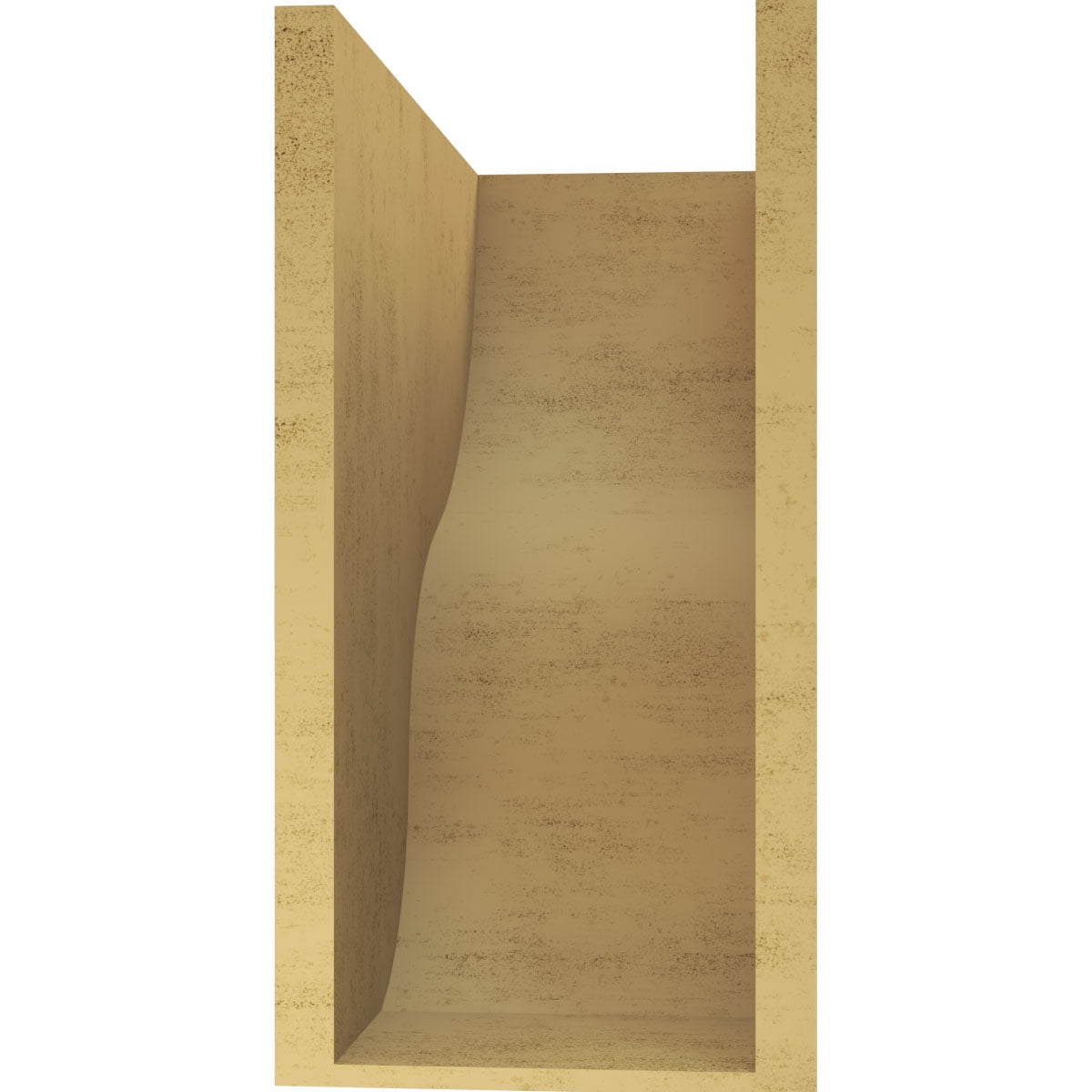 9"W x 18"D x 18"H Classic Greensboro Rough Cedar Woodgrain TimberThane Corbel, Primed Tan