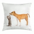 thumbnail image 1 of Ambesonne 18" x 18" Brown Polyester Decorative Pillow Case, 1 of 2