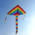 thumbnail image 6 of Fearlessin Cartoon Rainbow Kite Long Tail Beach Park Decorative Kites Fun Outdoor Sports Toy Accessories Gifts for Kids Adults Type7, 6 of 6