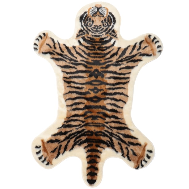 Alfombra de estilo nórdico con imitación de leopardo, lavable, para sala de estar, dormitorio y suelo del hogar.