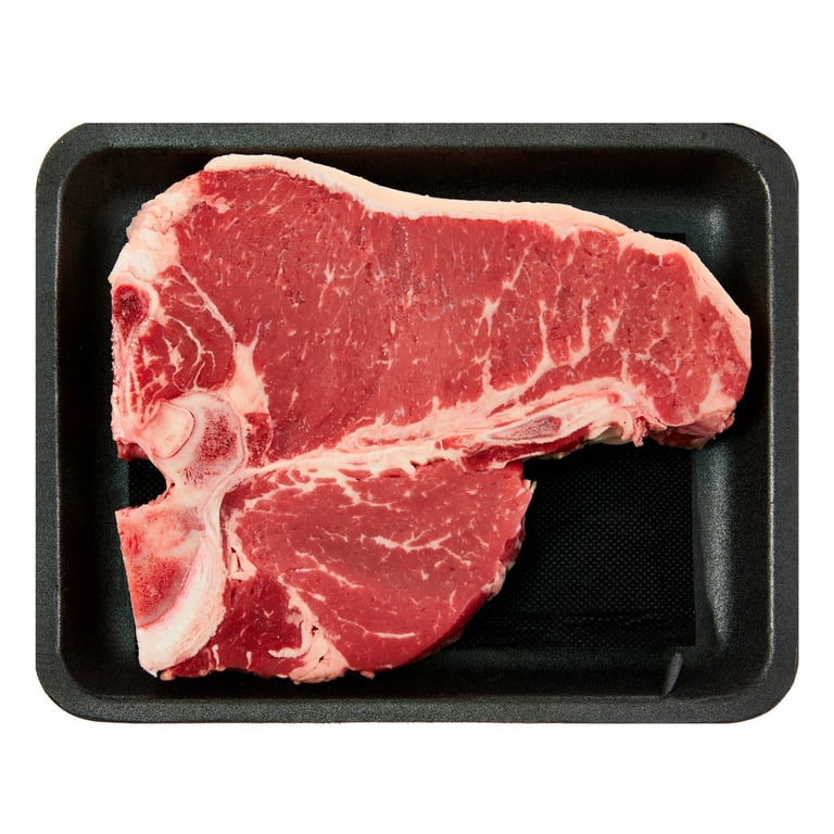 T-Bone Steak, Choice Angus Beef, 1 Bone-In Steak per Tray, Fresh 