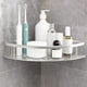 thumbnail image 1 of 1pc Bathroom Storage Rack, Free Punch Bathroom Storage Rack, Triangular Toilet Wall Mounted Kitchen Storage Rack, 1 of 5