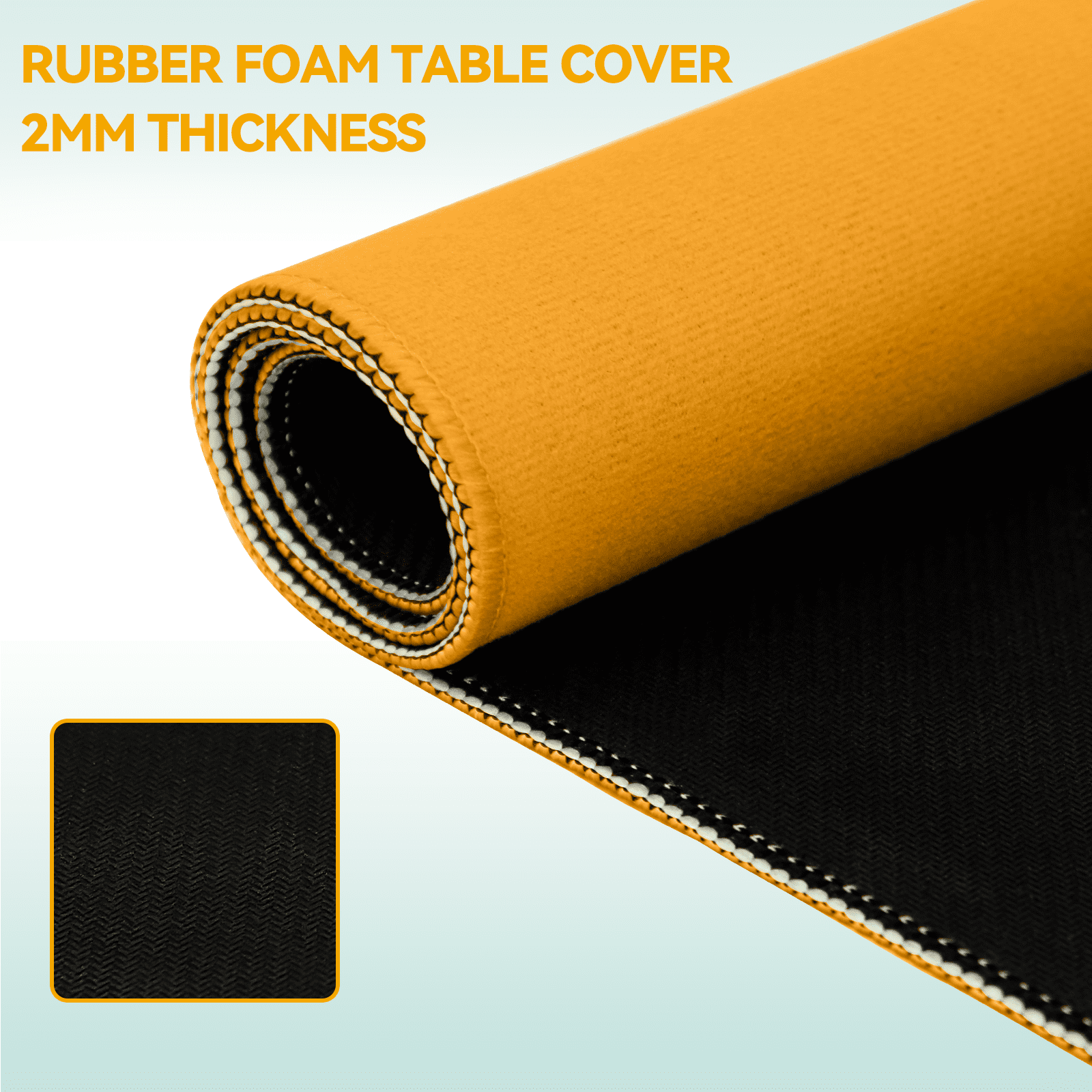 Noise Reducing Anti-Slip Table Cover Pad | Portable Game Mat for Mahjong, Poker, Cards, Dominoes with Carry Bag (Qrange)
