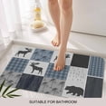 thumbnail image 3 of Vintage Plaid Door Mat&nbsp;Indoor Outdoor Entrance,Non Slip Small Rug for Kitchen Bathroom Entryway Rug,Farmhouse Bear Deer Trees Forest Checked Washable Doormat Floor Mat for Office Home 16x24 Inch, 3 of 8