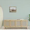 thumbnail image 2 of Stupell Summer Villa Town Palm Trees Landscape Photography Gold Floater Framed Art Print Wall Art, 2 of 6