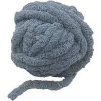1Pcs 0.55LB 25mChunky Chenille Yarn for Blanket, Super Bulky Soft Thick Fluffy Jumbo Giant Washable Polyester Big Yarn for Hand Knitting Extreme DIY Arm Knitting Throw Rugs Pillow