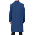 thumbnail image 3 of INSPIRE CHIC Winter Overcoat for Men's Single Breasted Notch Lapel Business Trench Coats 2XL Dark Blue, 3 of 6