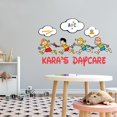 thumbnail image 2 of Daycare Alphabet Designs Peel and Stick Wall Decals - Daycare Vinyl Wall Sticker -Customised Name Decal for Nursey room, classroom, Playroom Wall Mural Size: 10" x 6"., 2 of 4