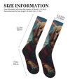 thumbnail image 4 of Rateoe Meditating Golden Retriever Compression Socks for Women and Men 20-30mmHg-Circulation Support Socks Knee High Nurse Pregnant Running Medical and Travel Athletic, 4 of 7