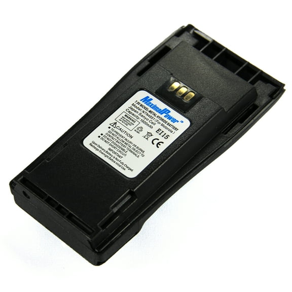 Maximalpower for Motorola NTN4851(JP) Two-Way Radio Battery for Motorola CP040/140/160/200 1600mAh Ni-MH (Black)