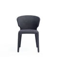 thumbnail image 2 of Manhattan Comfort Conrad 17.3" Tweed/Metal Dining Chair in Black (Set of 4), 2 of 8