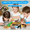 thumbnail image 2 of Juego de figuras de animales de safari de Igratens con libro de sonido de más de 3 años, 2 of 7
