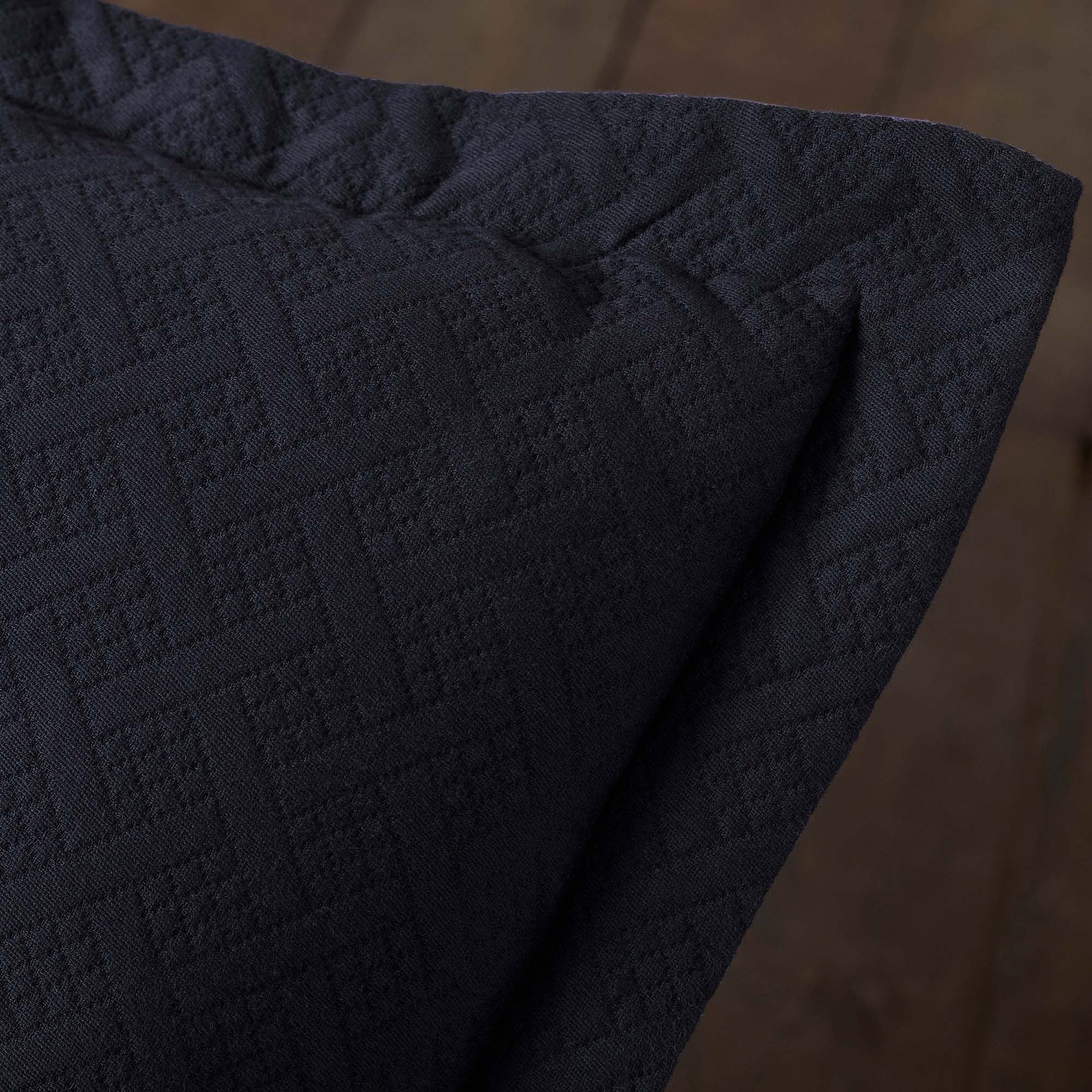 Superior Basket Weave 2 Piece Decorative Cotton Bedspread, Lightweight Bedding Set, Twin Size, Blue