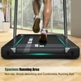 thumbnail image 5 of Gymax 2 in 1 Folding Treadmill 2.25HP Running Machine w/ Dual Display APP Control Black, 5 of 9