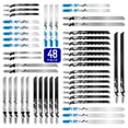 thumbnail image 1 of Jigsaw Blades Set 48pcs,Contractor Assorted T Shank Jig Saw Blades,Multi-Purpose HCS/HSS Saw Blades for Cutting, 1 of 7