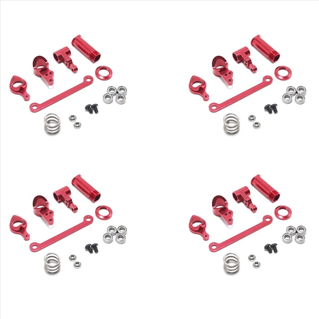 4 Juego de Embrague de DireccióN Servo Saver de DireccióN Piezas de ActualizacióN Completas para 144001 1/14 RC Car, Rojo 20 Piezas
