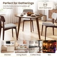 thumbnail image 4 of Gymax 35.5'' Triangle Dining Table Farmhouse Kitchen Table w/ Solid Rubber Wood Legs, 4 of 10