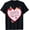 Black-46, variant on Funny Retro Heart Preppy Cherry Support Local Mothers Day Womens T-Shirt