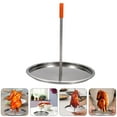thumbnail image 4 of CIMAXIC 1pc Outdoor Camping Chicken Roasting Pan Stainless Steel Chicken Grill Rack (Cap in Random Color),8.66"X7.68"X7.68", 4 of 4