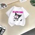 thumbnail image 3 of Marca Kulomi, camiseta de algodón de verano para niños, linda camiseta de dibujos animados de Sanrio para niño y niña, ropa informal de moda para niña bebé, 3 of 5