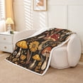 thumbnail image 2 of Groovy Flowers Sherpa Blanket Queen Size, 70S Retro Floral Throw Blanket 80S 90S Hippie Flower Fleece Blanket Vintage Boho Psychedelic Mushrooms Fuzzy Blanket Decorative Sofa Couch, 2 of 5