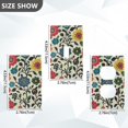 thumbnail image 7 of Yayeee Duplex Wall Plate 1-Gang 4.5"x2.7" Home Receptacle Light Switch Decorative Outlet Cover, Vibrant Floral, 7 of 7