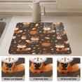 thumbnail image 4 of Dish Drying Mat Absorbent Dish Drainer Kitchen Counter 15.7x11.8inch Dish Drying Pad for Countertops Sinks Draining Racks Cute Foxes in Cute Costumes, 4 of 9