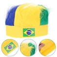 thumbnail image 4 of Miangastore Party Wig Hat Breathable Wig Elastic Football Fans Wig Practical Wig Hat, 4 of 8