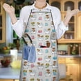 thumbnail image 6 of Gray Highland Cow Bathtub Sunflower Pattern Apron-Garden Aprons for Women with Pockets-Cotton Linen Waterproof Kitchen Cooking Gardening Aprons Adjustable for Kitchen,Cooking,BBQ and Salon 33x27 Inch, 6 of 7