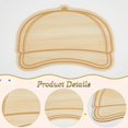 thumbnail image 5 of 3Pcs Wood Hat Patch Burlywood Blank MDF Truck Caps Personalized Thin Boards Patches Layout Templates, 5 of 9