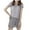 Gray, variant on Amvlyk Pajama Set for Women Plus Size 2 Piece Lounge Pjs Round Neck Short Sleeve Tops Soft Elastic Shorts Casual Sleepwear Fashion Two Piece Lounge Sets for Homewear Travel Outfits