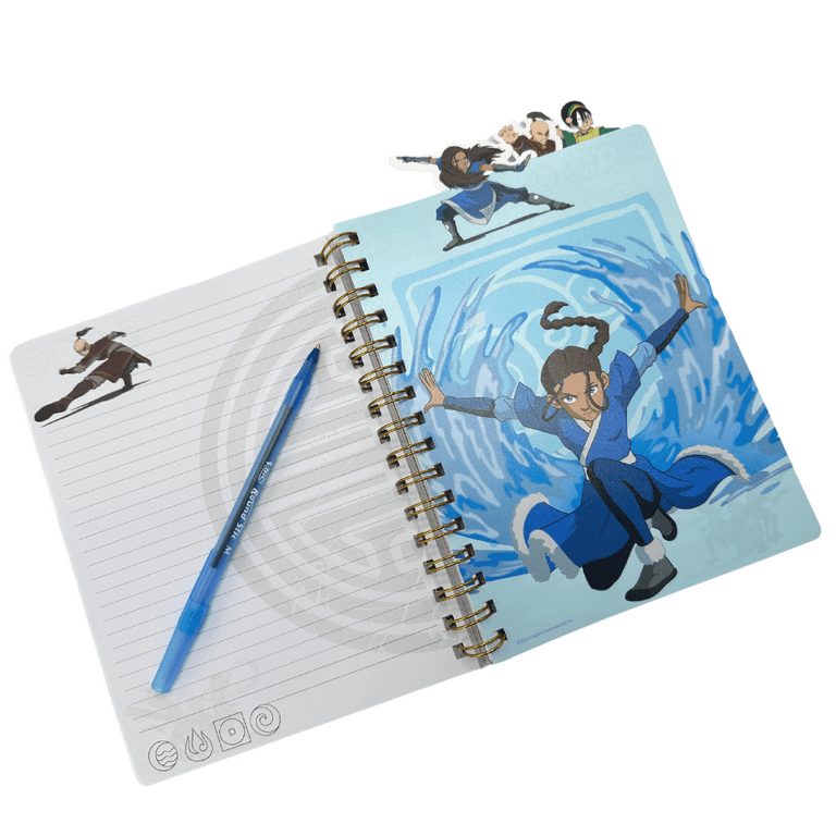 Avatar Journal Spiral Notebook with Character Tabs for Boys