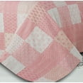 thumbnail image 4 of LR Home Patchwork Cotton Pink Kantha Coverlet -&nbsp;Queen Size&nbsp;( 96 in. x 92 in. ), 4 of 6
