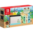 thumbnail image 4 of Nintendo Switch Animal Crossing: New Horizons Edition with Green and Blue Joy-Con - 32GB Storage, 6.2" Touchscreen Display, USB-C, WiFi, w/128GB SD Card + Carrying Case, 4 of 8