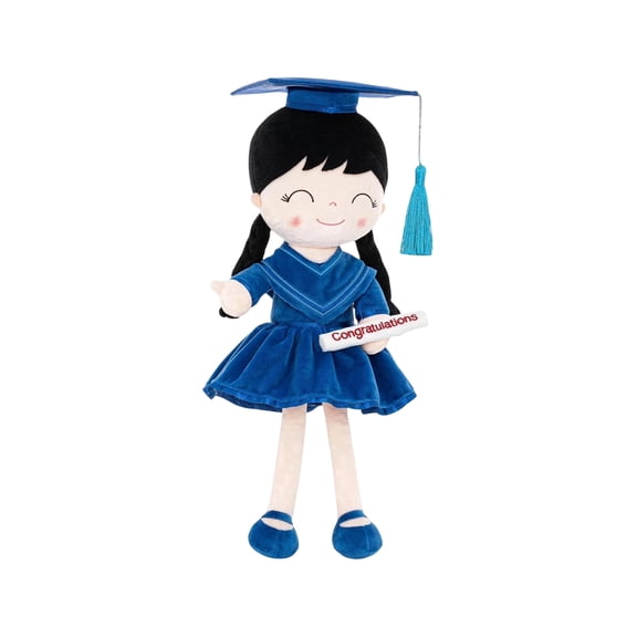 Minibee 6*15 Inch Soft Graduation Plush Doll Personalized Keepsake Gift for Kindergarten High School College Graduation
