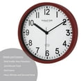 thumbnail image 6 of Mainstays Basic Indoor 8.78" Red Analog Round Modern Wall Clock, 6 of 7