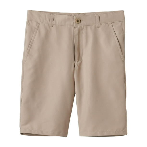 Chaps Boys Khaki School Uniform Performance Adjustable Waistband Shorts