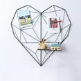 thumbnail image 1 of MesaSe Home Cafe Heart Wall Hanging Clips Cords Photos Storage Rack Shelf Holder Decor, 1 of 10