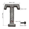 thumbnail image 2 of Unique Bargains 3 Inch Cast Iron House Letter Mailbox Address Sign Letter T, 2 of 5