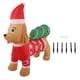 thumbnail image 1 of Decoración para exteriores para alegría festiva, 110-240 V, enchufe estadounidense, perro salchicha inflable navideño iluminado con LED, 1 of 8