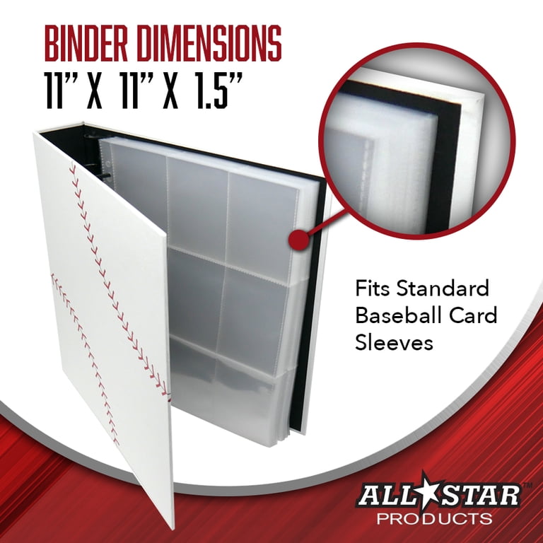 baseball card 3 ring binder 900 Pockets, 50 Sleeves Large Baseball Binder Zipper Trading Cards Holder 9 Pocket, Sport Collection Book Storage Box Organizer, Album Folder Case Photocard Protector Gift : Toys & Games term use while providing a reliable way to store and manage your collection Trading Card Binder, Album, Kpop