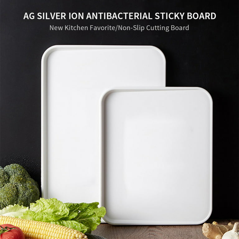 Double-Sided Cutting Board for Kitchen, WELLSTAR Chopping Board with 304  Stainless Steel and Plastic for Meat Vegetable Fruit, Non-Slip Easy Clean