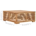 thumbnail image 2 of Mesa de Jardín vidaXL de Madera Maciza de Teca 70x70x31 cm Gris, 2 of 7