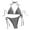 AB137 Black, variant on Women 2 Pieces Bikini Set Plaid Print Halterneck Bikini Tops And Thong Bottom Swimsuit Female Relaxed Fit Summer Beach Vacation Swim Wear Beige Size M